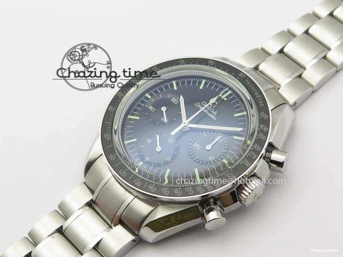 0406 Speedmaster MoonWatch Black Dial On SS Bracelet Seasonal 8228